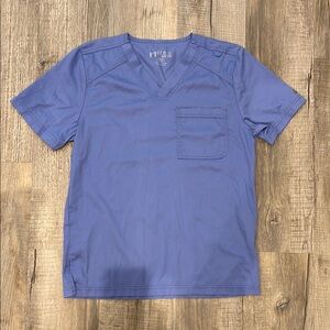 Matrix Men's Ceil Blue V-Neck Scrub Top Size Small